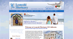 Desktop Screenshot of lesneskimortuary.com